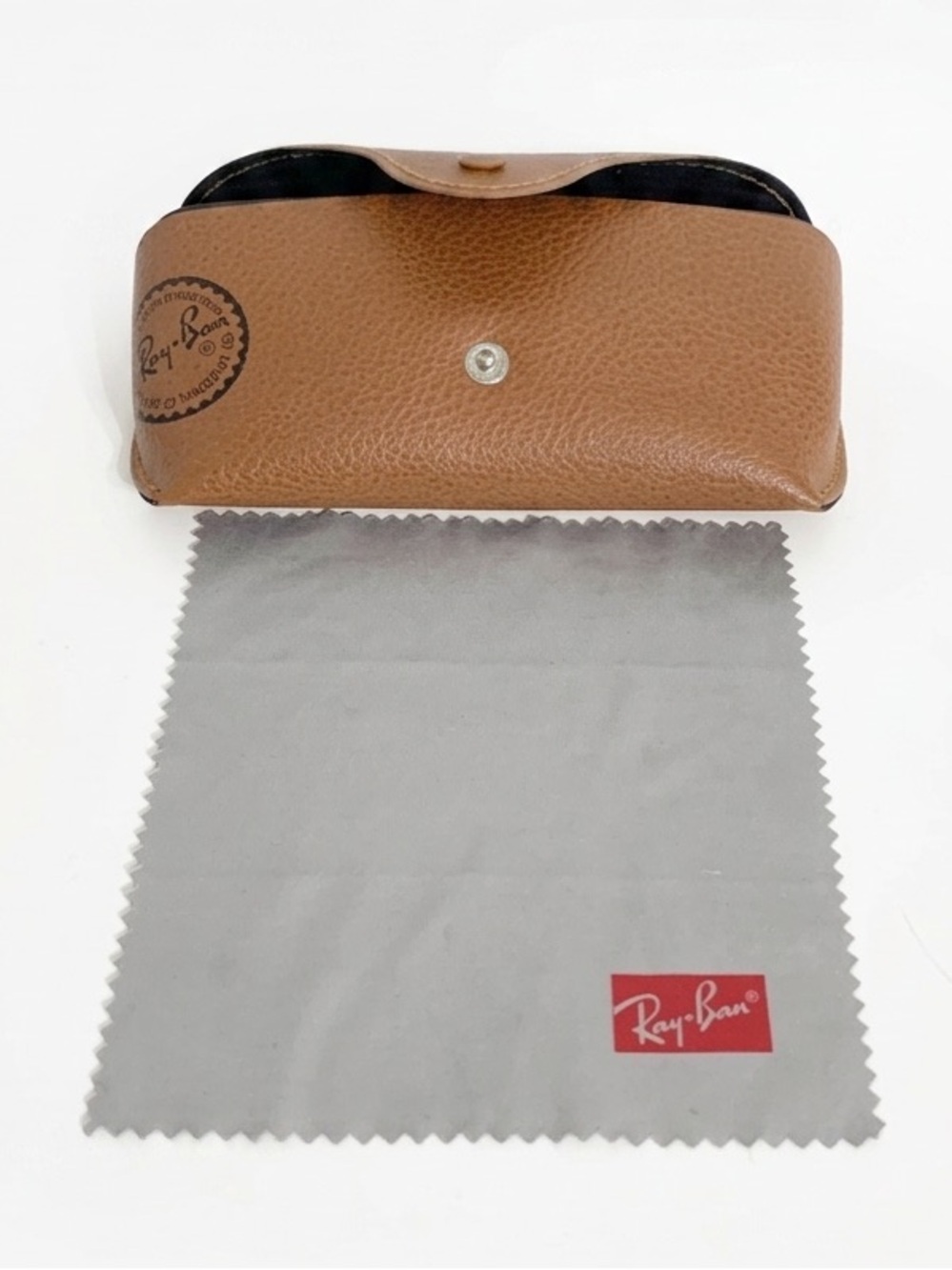 Ray-Ban Optical Soft Cell Eyeglass Case Printed Branding on Front Corner of Case